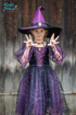 Слика на Виолетов костим ПАЈАКОВАТА ВЕШТЕРКА со шапка - 5-6 години - Great Pretenders