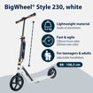 Слика на Тротинет HUDORA BigWheel® Style 230 (Бел)
