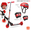 Слика на Тротинет со заштитна опрема IGNITE FLOW COMBO RED - Mondo Toys