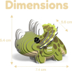 Слика на EUGY Tricera, Triceratops 3D Сложувалка - EUGY