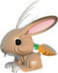 Слика на EUGY Rabbit, Зајак 3D Сложувалка - EUGY