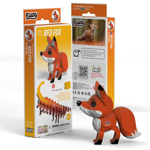 Слика на EUGY Red Fox, Црвена лисица 3D Сложувалка - EUGY