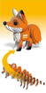 Слика на EUGY Red Fox, Црвена лисица 3D Сложувалка - EUGY