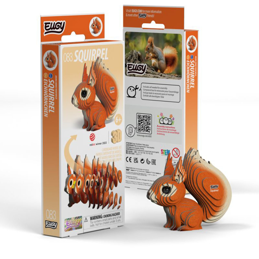 Слика на EUGY Squirrel, Верверица 3D Сложувалка - EUGY