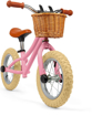 Слика на Детски баланс велосипед со кошничка, розев – Pink Balance Bike – Bigjigs Toys