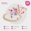 Слика на Дрвен железнички сет „Самовили“ 40 парчиња – Fairy Figure of Eight Train Set – Bigjigs Toys