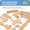 Слика на Додатоци за проширување на железничка пруга  25 парчиња– Low Level Track Expansion Set – Bigjigs Toys