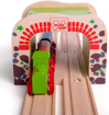 Слика на Дрвен двоен тунел за железница – Double Tunnel – Bigjigs Toys