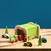 Слика на Дрвен двоен тунел за железница – Double Tunnel – Bigjigs Toys