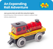 Слика на Црвена локомотива на батерии – Mighty Red Loco Battery Operated Engine – Bigjigs Rail