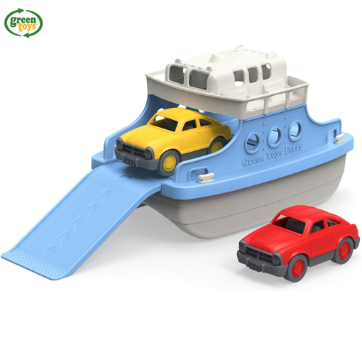 Слика на ТРАЕКТ со 2 автомобили - Green Toys