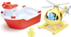 Слика на Спасувачки брод со хеликоптер – Green Toys