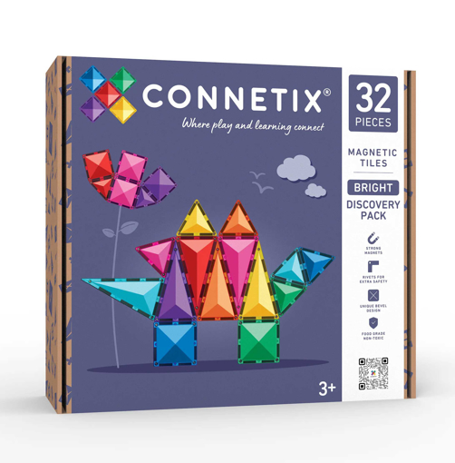 Слика на Connetix - Почетен комплет од 32 магнетни плочки