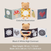 Слика на Двострана сензорна книга со меко плишано мече - Taf Toys